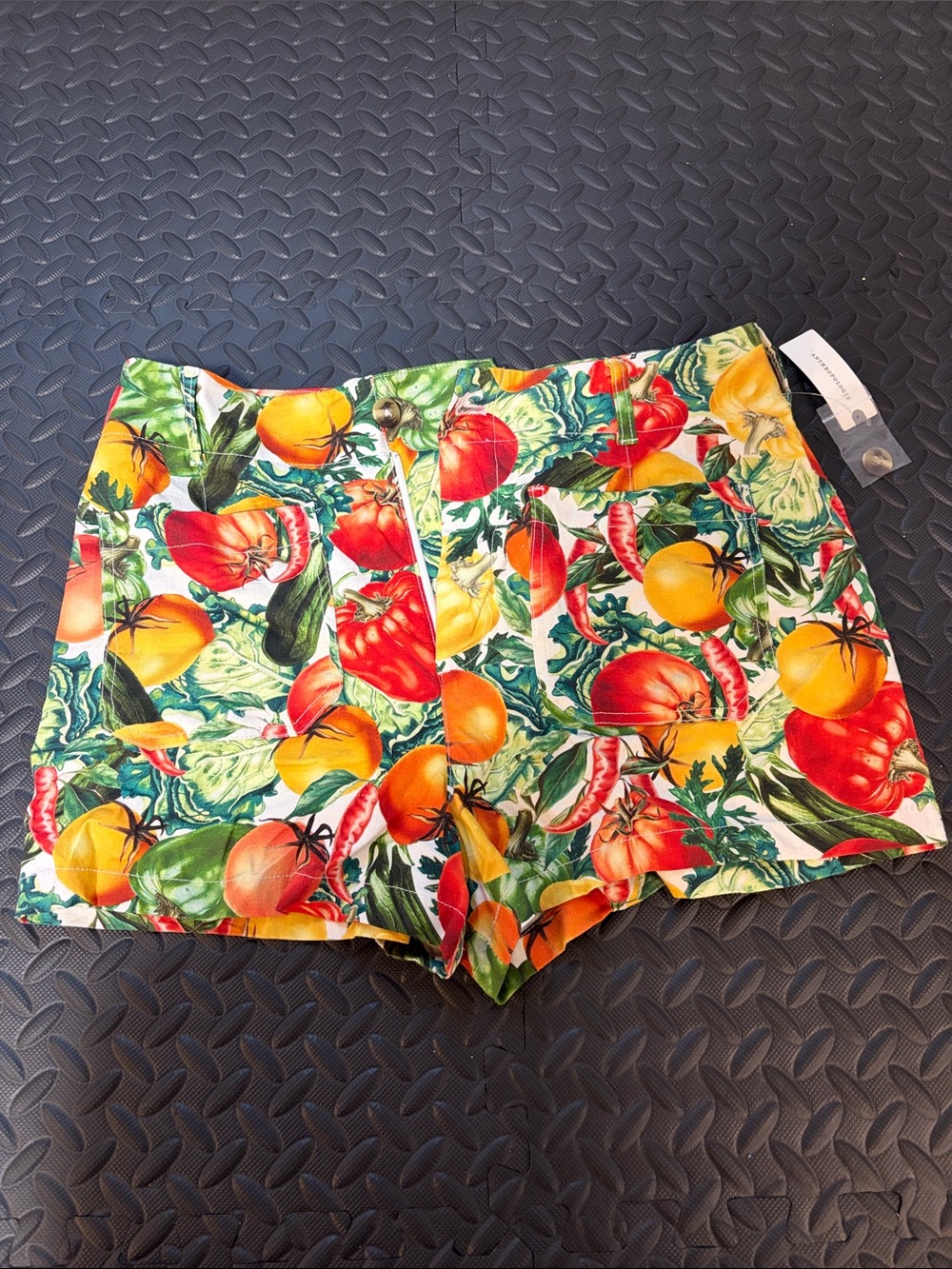 Anthropologie Maeve Colette Short Vegetable Print Sz 31